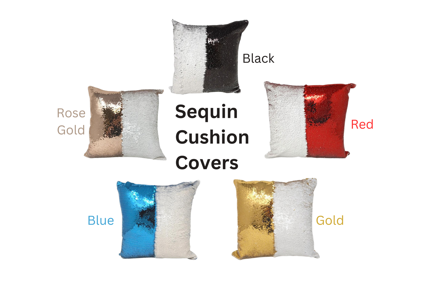 Customized Sequin Cushion Covers