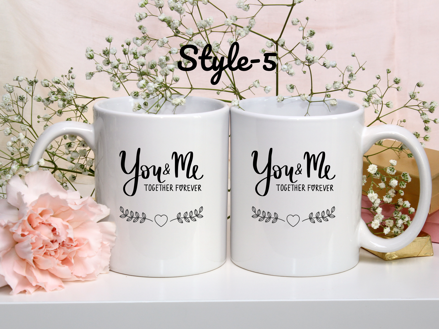 2 pcs Personalized Valentine's Day Mugs β Cute, Funny & Romantic Gifts for Your Loved One!