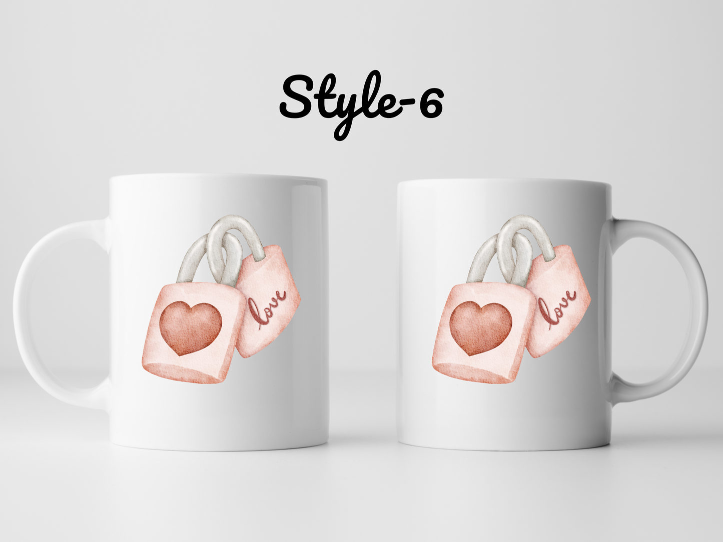 2 pcs Personalized Valentine's Day Mugs β Cute, Funny & Romantic Gifts for Your Loved One!