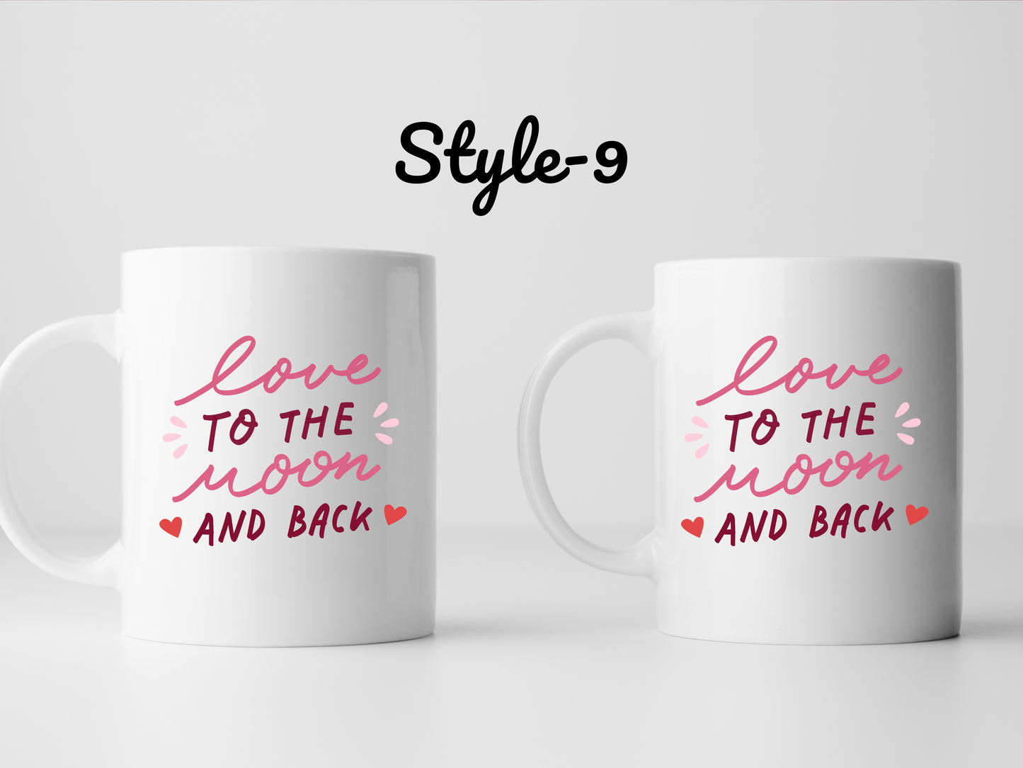 2 pcs Personalized Valentine's Day Mugs β Cute, Funny & Romantic Gifts for Your Loved One!