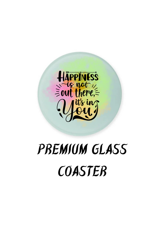 Premium glass coasters