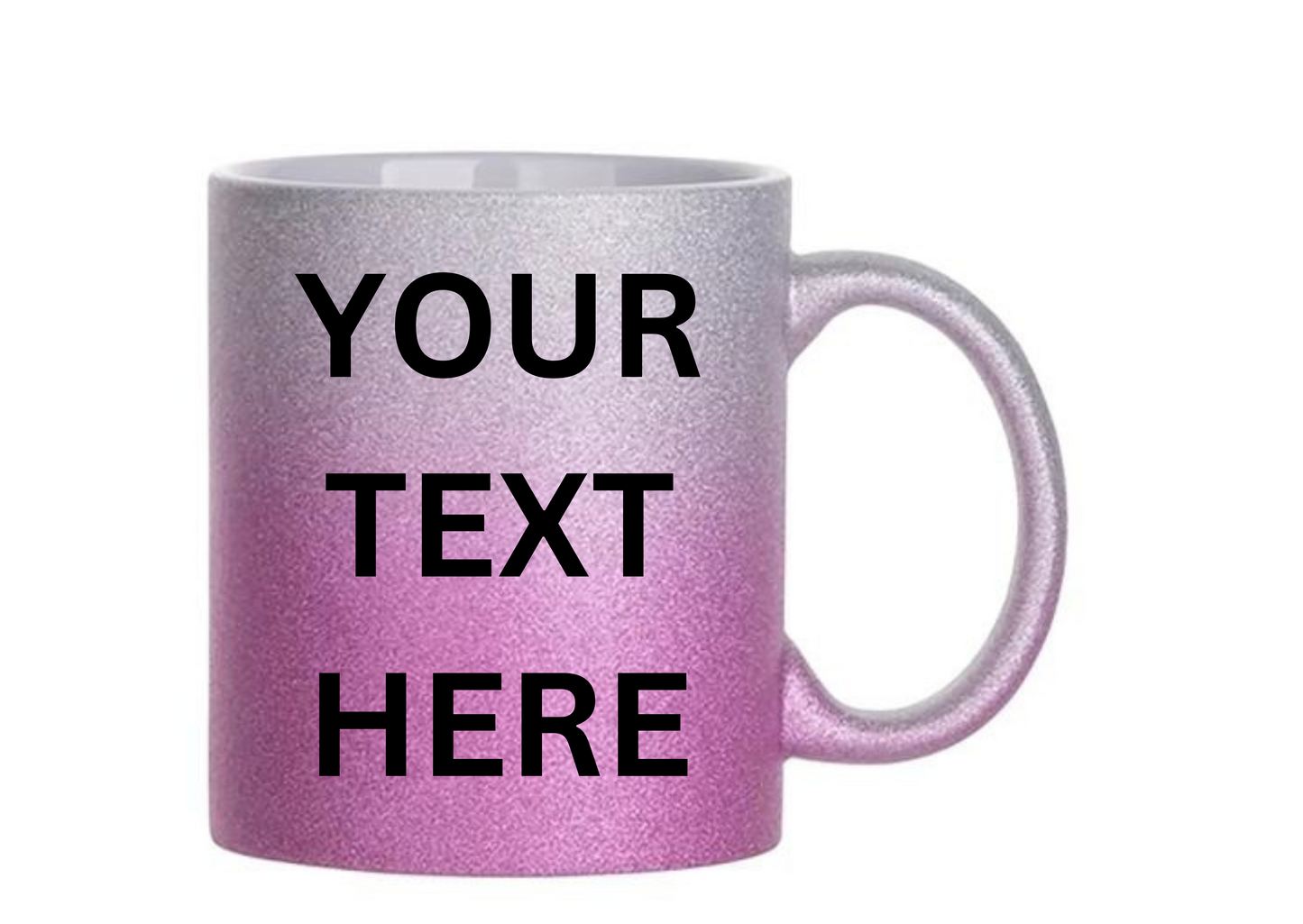 PERSONALISED GLITTER MUGS-Purple