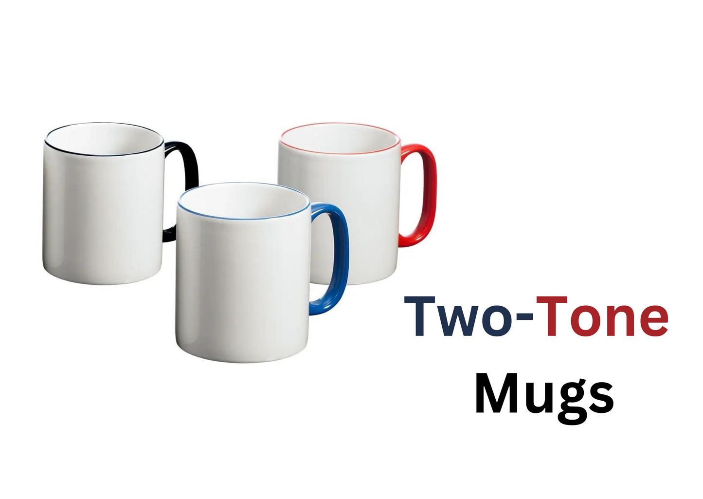 Two tone Personalised mugs