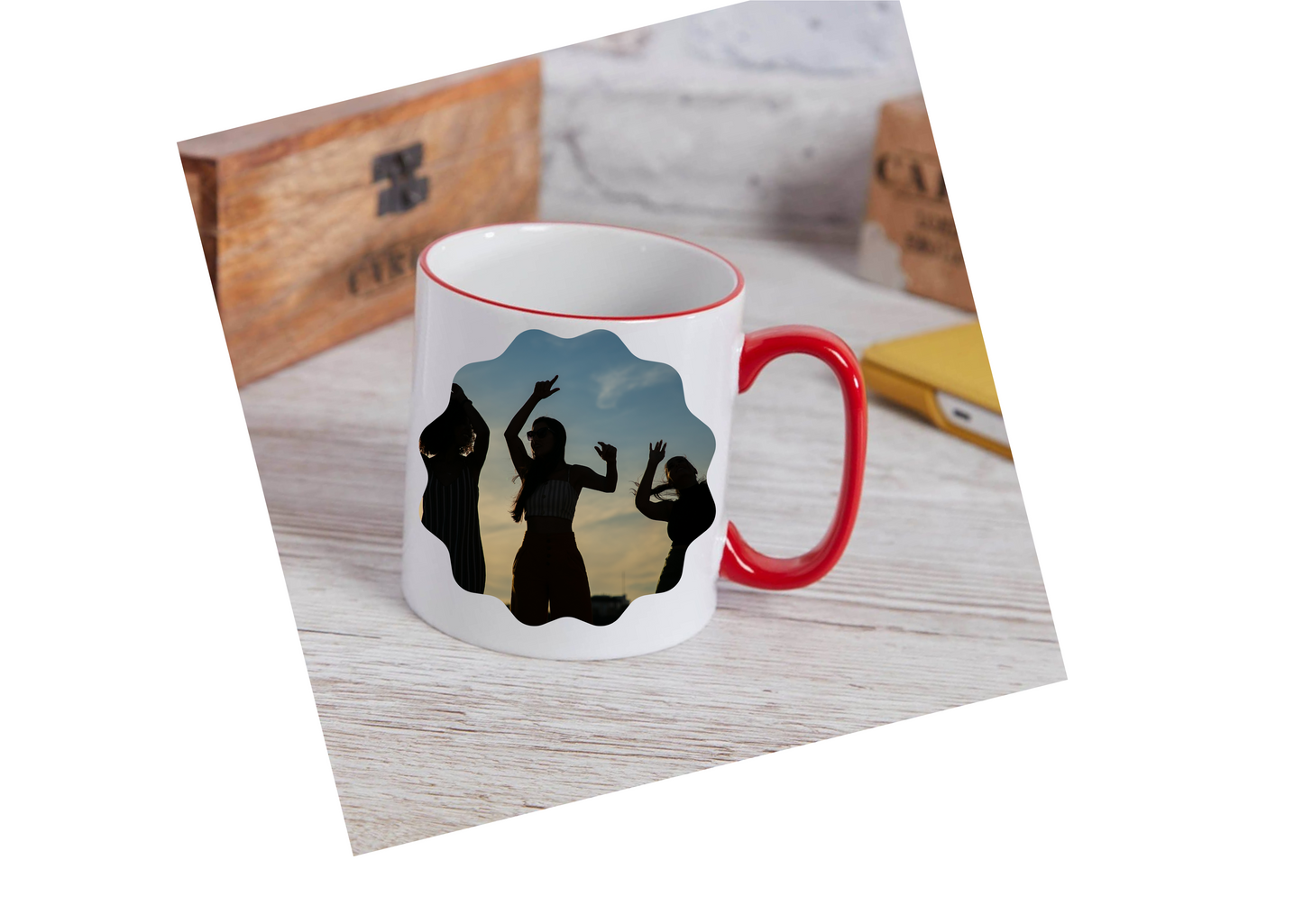 Two tone Personalised mugs