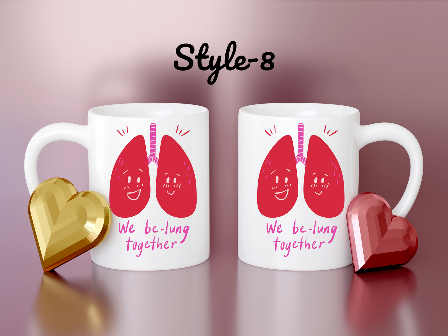 2 pcs Personalized Valentine's Day Mugs – Cute, Funny & Romantic Gifts for Your Loved One!
